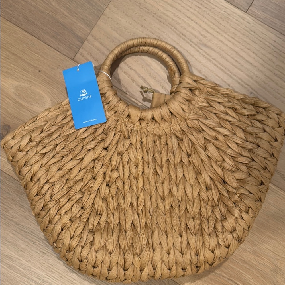 Charming Tan Tote Bag with Handles - Picture 6 of 7